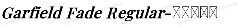 Garfield Fade Regular字体转换